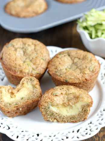 Cream Cheese-Filled Zucchini Muffins