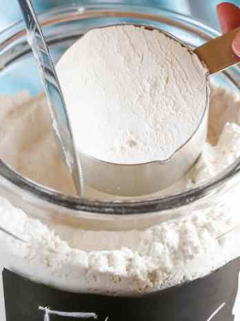 Learn how to measure flour with the spoon and level method.