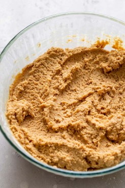 A firm peanut butter mixture intended for no-bake bars.